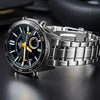CASIOAnalog EDIFICE Mens SilverBlack Analog/Digital Combo