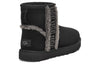 UGG(WMNS)  Classic Mini Shearling Logo 'Black'