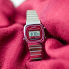 CASIOWaterproof Mens Wine Red Digital