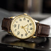 CASIOSports Quartz Waterproof Mens Gold Analog