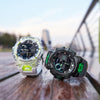 CASIOG-Shock Analog-Digital 'White Green'
