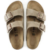 BirkenstockArizona Suede Leather Sandals 'Taupe'