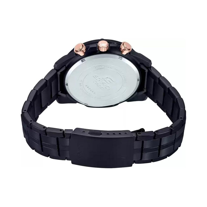 CASIOEDIFICE Waterproof Mens Black/Gold Analog