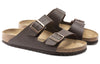 BirkenstockArizona Birko-Flor 'Dark Brown'