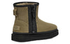 UGG(WMNS)  Classic Mini Zipper Tape Logo 'Burnt Olive'