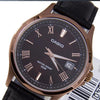 CASIOMale DRESS Japan / South Korea Fashion Mens BlackGold Analog