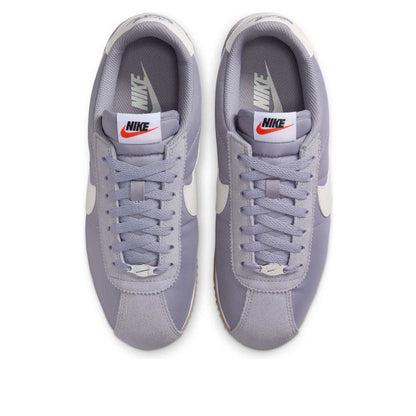 Nike(WMNS)  Cortez Textile 'Cement Grey Gum Light Brown Safety Orange Sail'