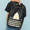adidasBlack originals Adicolor Large Trefoil Classic Backpack 'Black Gold Metallic'