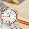 CASIOWaterproof SHEEN Sapphire Crystal Silver Analog