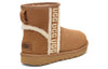 UGG(WMNS)  Classic Mini Shearling Logo 'Chestnut'