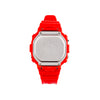 CASIOSmall Cube Quartz 50m Waterproof Strap Mineral Glass Lens Resin Strap Watch Red Digital
