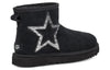UGG(WMNS)  Classic Mini Star Fleece Lined Snow Boots Black