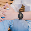 CASIOWaterproof EDIFICE Mens Black/Gold Analog