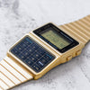 CASIOQuartz Waterproof Analog Mens Gold Digital
