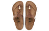 BirkenstockGizeh Braided Waxy Leather Narrow Fit Sandals 'Cognac'