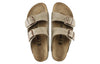 BirkenstockArizona Suede Leather Narrow Fit Sandals 'Taupe'