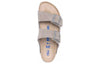 BirkenstockArizona Soft Footbed Suede Leather Narrow Fit Sandals 'Stone Coin'