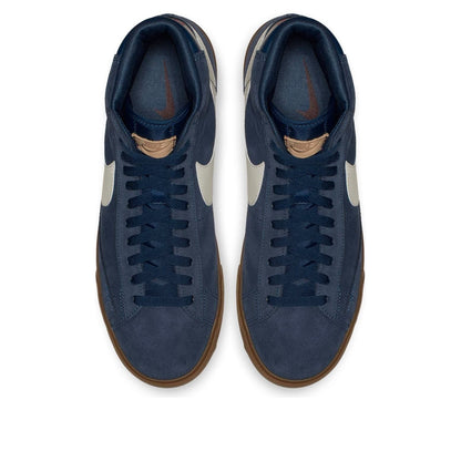 NikeBlazer Mid Mid Tops Retro Skateboarding Shoes Navy Blue