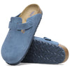 BirkenstockBoston Soft Footbed Suede Leather Narrow Fit Shoes 'Elemental Blue'