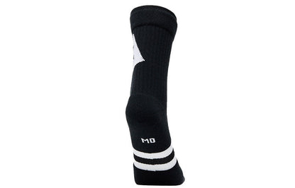 Air JordanLegacy Crew Jmc Alphabet Athleisure Casual Sports Mid Calf Socks 2 Pairs Black / Gray
