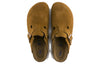 BirkenstockBoston Soft Footbed Suede Leather Narrow Fit 'Mink'