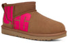 UGG(WMNS)  Classic Ultra Mini Broken Logo 'Chestnut Pink'