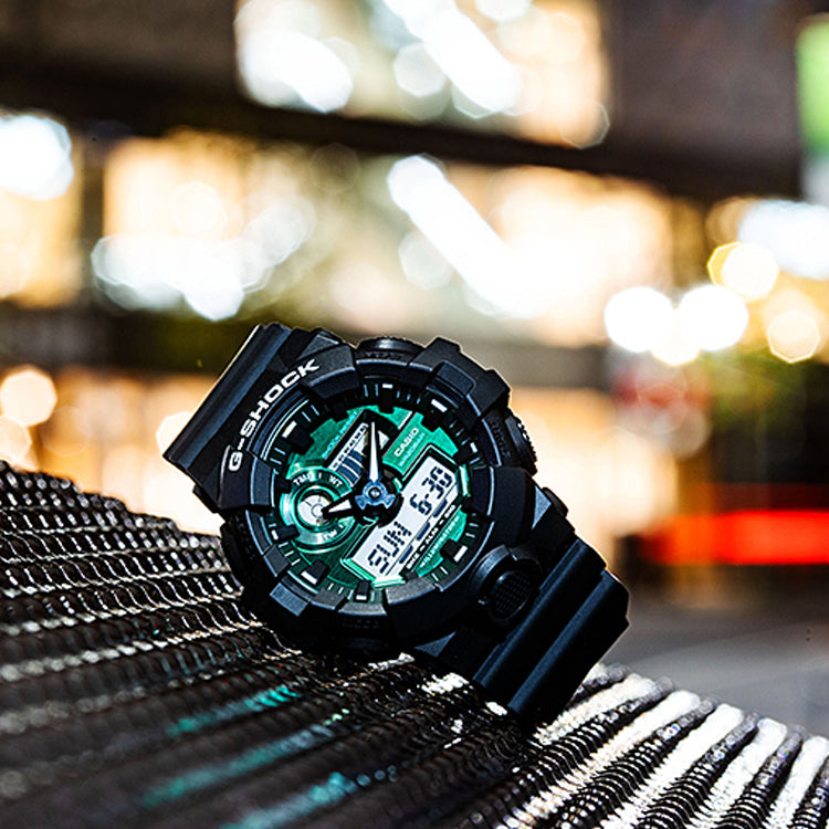 CASIOG-Shock Analog-Digital 'Black Green'