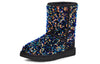 UGG(WMNS)  Classic Short Stellar Sequin Snow Boots Black/Blue