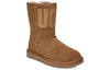 UGG(WMNS)  Classic Short UGG Rubber Logo Fleece Lined