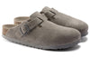 BirkenstockBoston Soft Footbed Regular 'Suede Stone Coin'