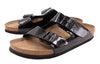BirkenstockArizona Birko-Flor Narrow Fit Sandals 'Black Patent'