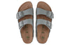 BirkenstockArizona Vegan Men Textile 'Stone Coin'