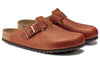BirkenstockBoston Horween Embossed Natural Horween Leather 'Ginger Brown'