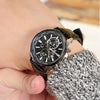CASIOQuartz Waterproof EDIFICE Sapphire Crystal Solar Powered Mens Black Analog