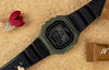 CASIOG Shock Waterproof Mens Black/Green Digital