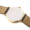 CASIOWaterproof Quartz White DialBrown Strap Mens WhiteBrown Analog