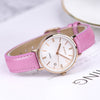 CASIOWaterproof SHEEN Quartz Sapphire Crystal Rose Red Analog