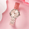 CASIOWaterproof SHEEN Stainless Steel Strap Quartz Sapphire Crystal Rose Gold Analog