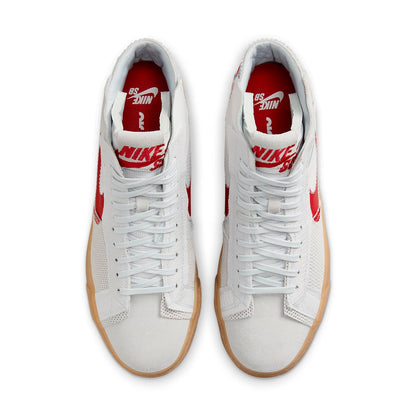 NikeSB Zoom Blazer Mid 'Deconstructed White University Red Gum'
