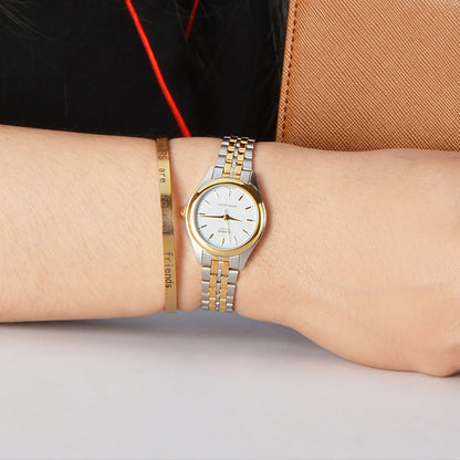 CASIOENTICER Series Waterproof Silver/White/GoldSilver Analog