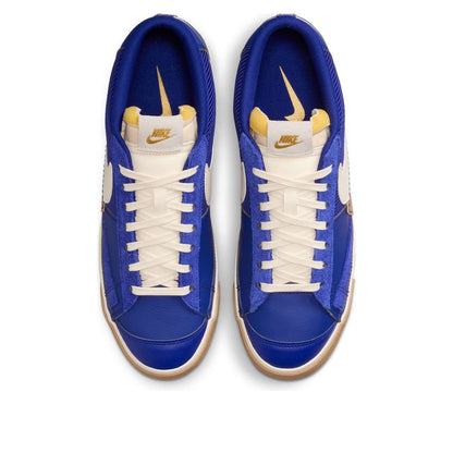 NikeBlazer Low Pro Club 'Deep Royal Blue Gum Light Brown Metallic Gold Pale Ivory'