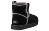 UGG(WMNS)  Classic Mini Spill Seam Fleece Lined Black