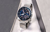 CASIOCasio Edifice Waterproof Analog-Digital Watch 'Silver Marine Blue'