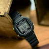 CASIOWaterproof Quartz Black Strap Black Digital