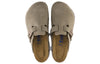 BirkenstockBoston Soft Footbed Suede Regular 'Taupe'