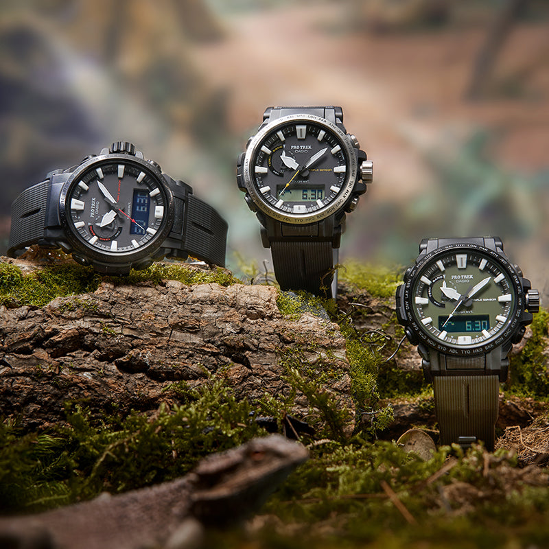 CASIOCasio Pro Trek Classic Outdoor Analog-Digital Watch 'Olive Green Black'