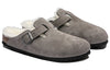 BirkenstockBoston Fur Narrow 'Suede Stone Coin Grey'