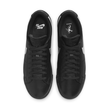 Nikex Dancer Skateboards SB Zoom Blazer Low 'Black Metallic Silver'