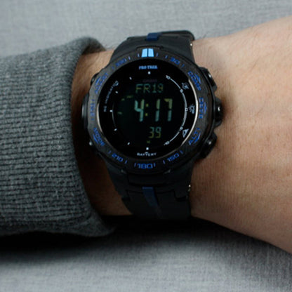 CASIOPROTREK Light Energy Electric Wave Mountain Waterproof Sports Solar Powered Mens Black Digital