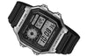 CASIOWaterproof Sports Unisex Mens Black Digital